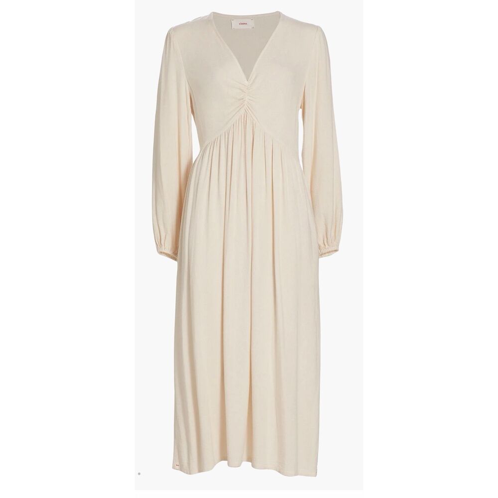 Xirena Eloise V Neck Midi Dress in Yarrow NWT Size Large